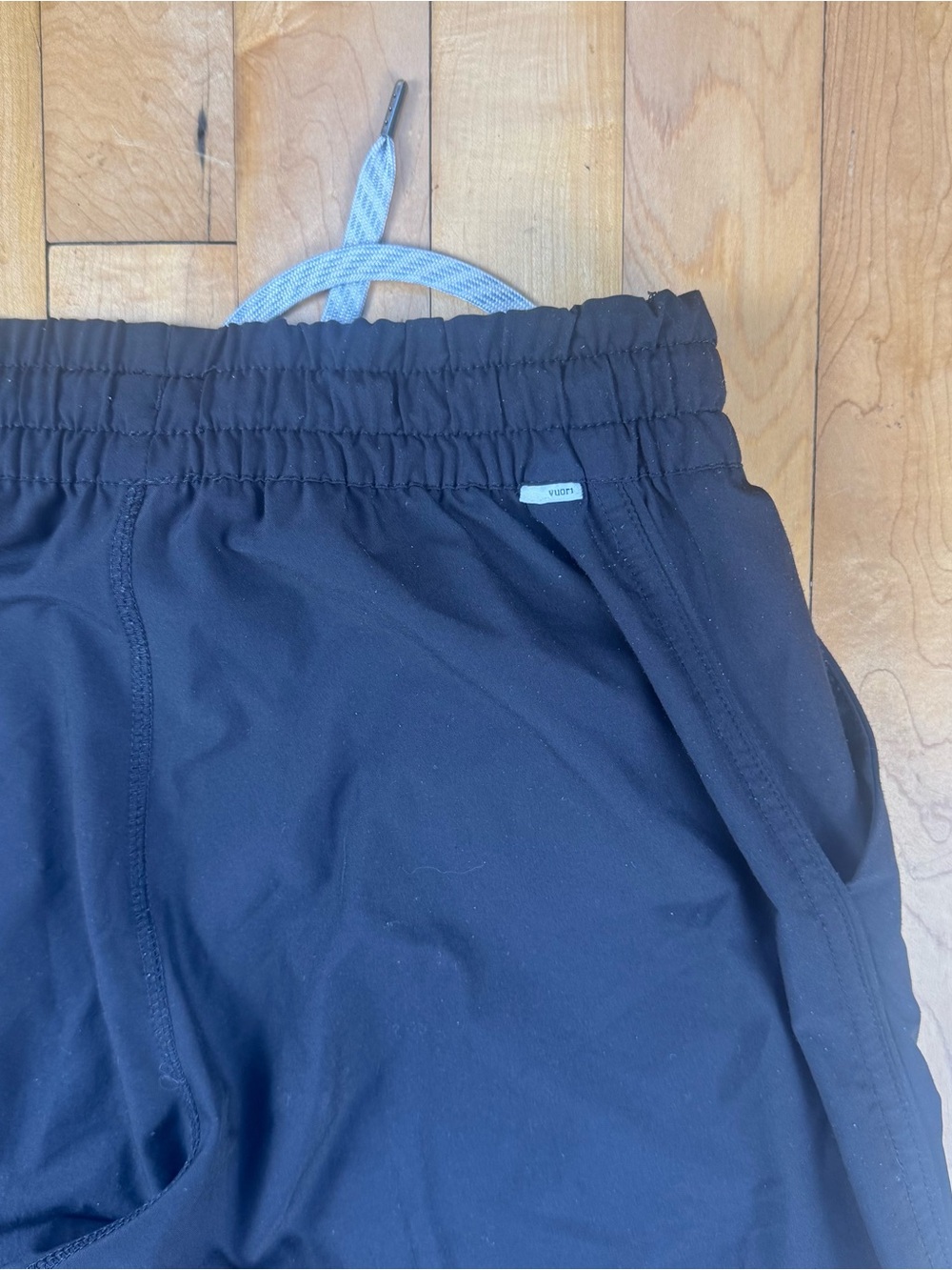 Vuori Black Track Pants with White Drawstring - Picture 6 of 6